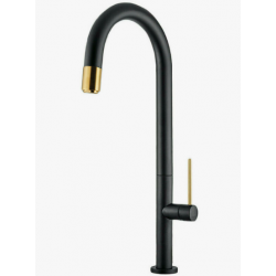 Μπαταρία Κουζίνας με ντους Armando Vicario Tozo 48780-400201 Black Matt Brushed Gold